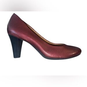 NURTURE Copper Red Burgundy Wine Black MARJORIE 3" Heel Pumps Heels LIKE NEW 6.5